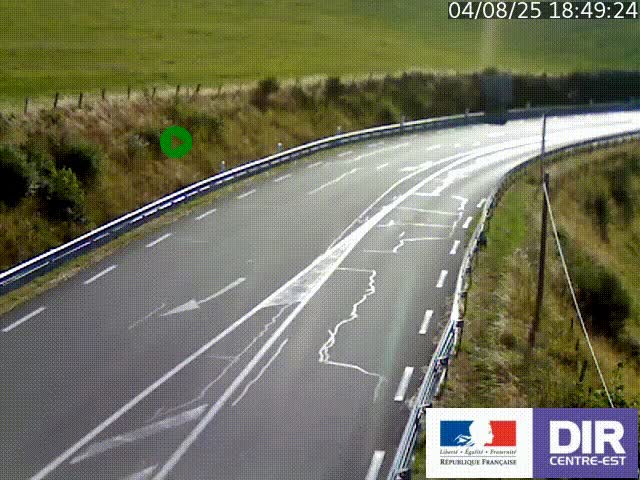 <h2>Webcam sur le col Pin Bouchain, vue orientée vers Roanne, en provenance de Lyon sur la nationale 7 (N7)</h2>