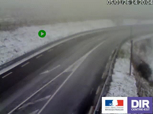 <h2>Webcam sur le col Pin Bouchain, vue orientée vers Roanne, en provenance de Lyon sur la nationale 7 (N7)</h2>