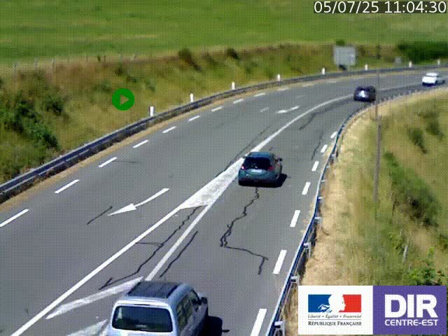 <h2>Webcam sur le col Pin Bouchain, vue orientée vers Roanne, en provenance de Lyon sur la nationale 7 (N7)</h2>