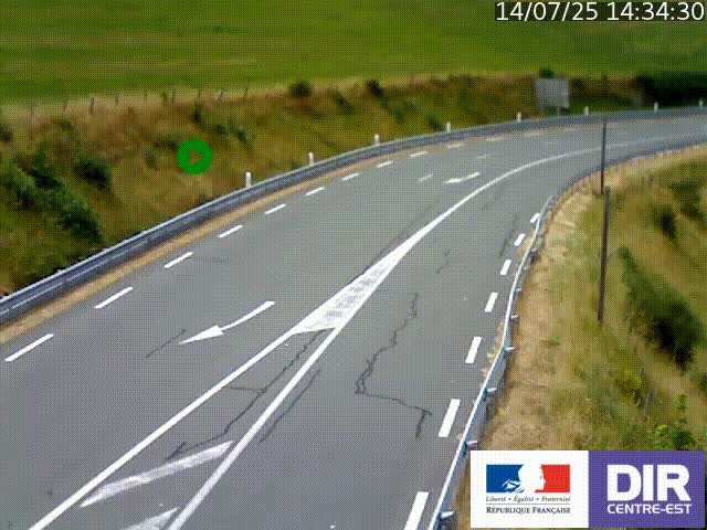<h2>Webcam sur le col Pin Bouchain, vue orientée vers Roanne, en provenance de Lyon sur la nationale 7 (N7)</h2>