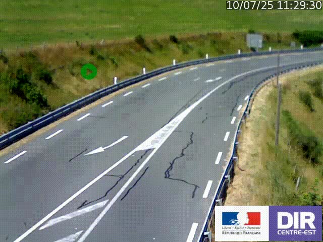 <h2>Webcam sur le col Pin Bouchain, vue orientée vers Roanne, en provenance de Lyon sur la nationale 7 (N7)</h2>