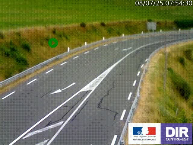 <h2>Webcam sur le col Pin Bouchain, vue orientée vers Roanne, en provenance de Lyon sur la nationale 7 (N7)</h2>