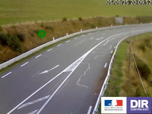 <h2>Webcam sur le col Pin Bouchain, vue orientée vers Roanne, en provenance de Lyon sur la nationale 7 (N7)</h2>