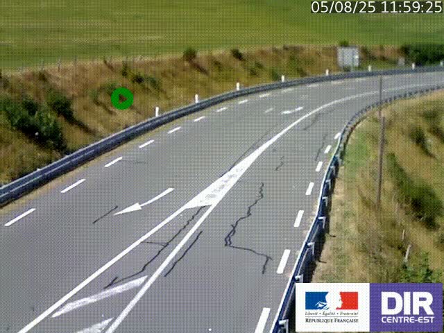 <h2>Webcam sur le col Pin Bouchain, vue orientée vers Roanne, en provenance de Lyon sur la nationale 7 (N7)</h2>