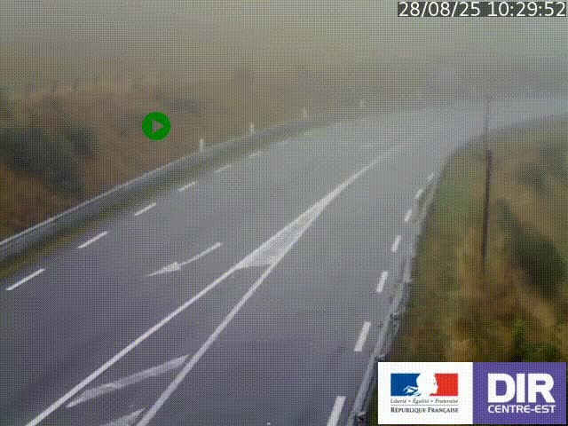 <h2>Webcam sur le col Pin Bouchain, vue orientée vers Roanne, en provenance de Lyon sur la nationale 7 (N7)</h2>