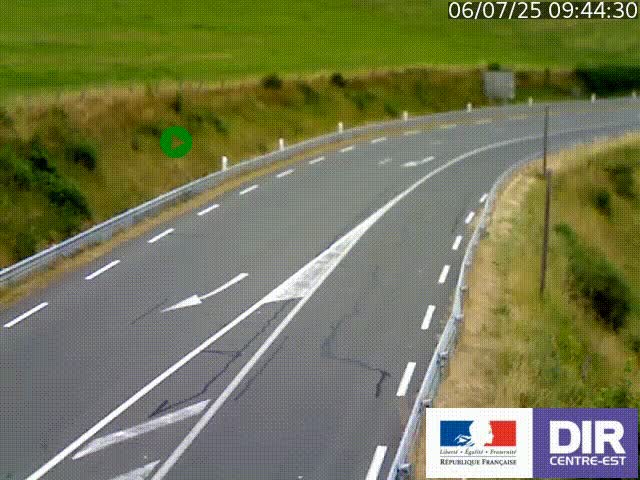 <h2>Webcam sur le col Pin Bouchain, vue orientée vers Roanne, en provenance de Lyon sur la nationale 7 (N7)</h2>