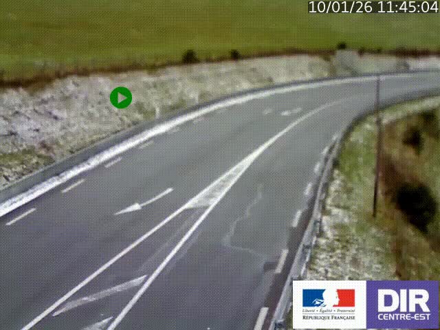 <h2>Webcam sur le col Pin Bouchain, vue orientée vers Roanne, en provenance de Lyon sur la nationale 7 (N7)</h2>