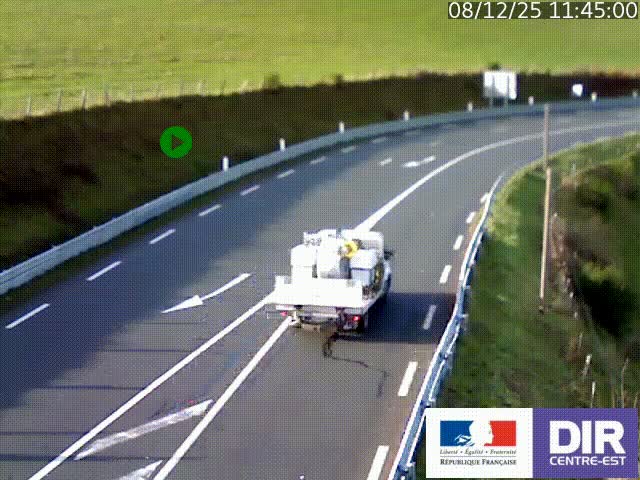 <h2>Webcam sur le col Pin Bouchain, vue orientée vers Roanne, en provenance de Lyon sur la nationale 7 (N7)</h2>