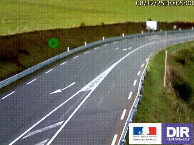 <h2>Webcam sur le col Pin Bouchain, vue orientée vers Roanne, en provenance de Lyon sur la nationale 7 (N7)</h2>