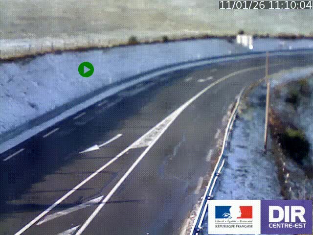 <h2>Webcam sur le col Pin Bouchain, vue orientée vers Roanne, en provenance de Lyon sur la nationale 7 (N7)</h2>