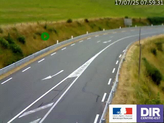 <h2>Webcam sur le col Pin Bouchain, vue orientée vers Roanne, en provenance de Lyon sur la nationale 7 (N7)</h2>