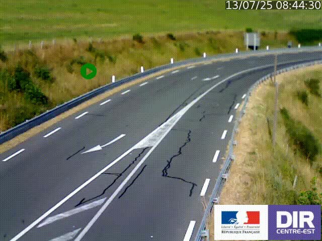 <h2>Webcam sur le col Pin Bouchain, vue orientée vers Roanne, en provenance de Lyon sur la nationale 7 (N7)</h2>