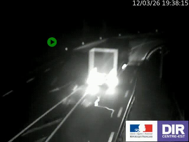 Webcam sur le col Pin Bouchain, vue orientée vers Roanne, en provenance de Lyon sur la nationale 7 (N7)