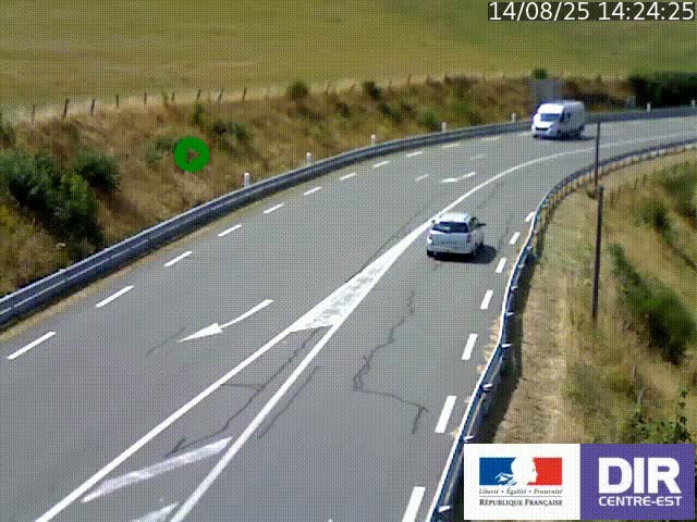 <h2>Webcam sur le col Pin Bouchain, vue orientée vers Roanne, en provenance de Lyon sur la nationale 7 (N7)</h2>