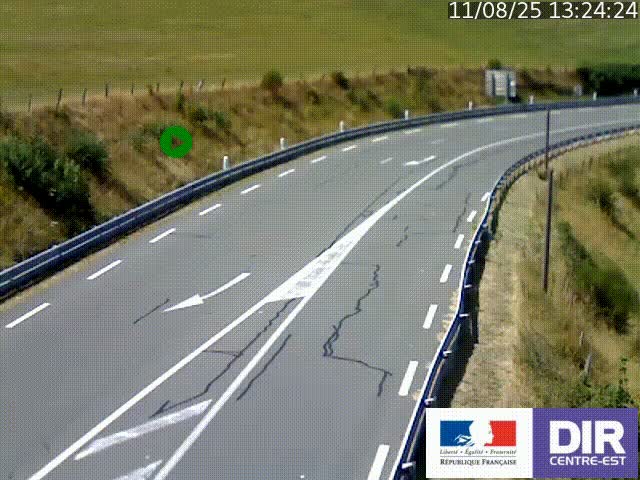 <h2>Webcam sur le col Pin Bouchain, vue orientée vers Roanne, en provenance de Lyon sur la nationale 7 (N7)</h2>