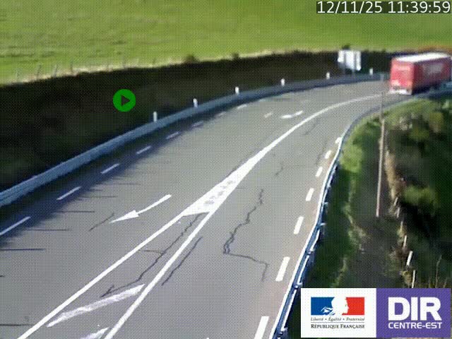 <h2>Webcam sur le col Pin Bouchain, vue orientée vers Roanne, en provenance de Lyon sur la nationale 7 (N7)</h2>