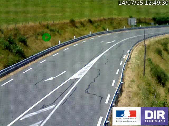<h2>Webcam sur le col Pin Bouchain, vue orientée vers Roanne, en provenance de Lyon sur la nationale 7 (N7)</h2>