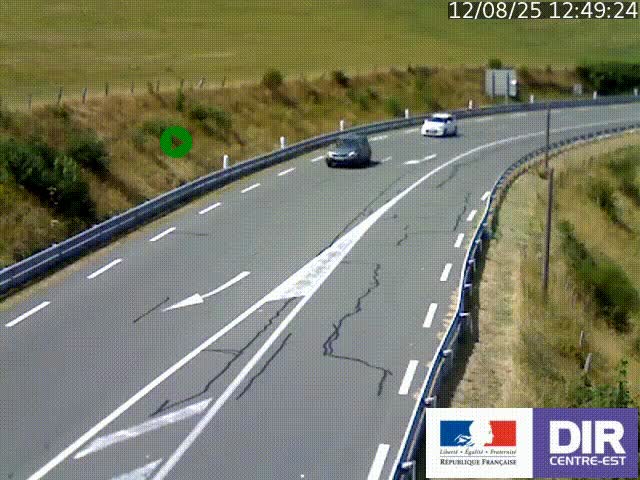 <h2>Webcam sur le col Pin Bouchain, vue orientée vers Roanne, en provenance de Lyon sur la nationale 7 (N7)</h2>