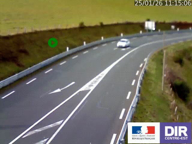 <h2>Webcam sur le col Pin Bouchain, vue orientée vers Roanne, en provenance de Lyon sur la nationale 7 (N7)</h2>