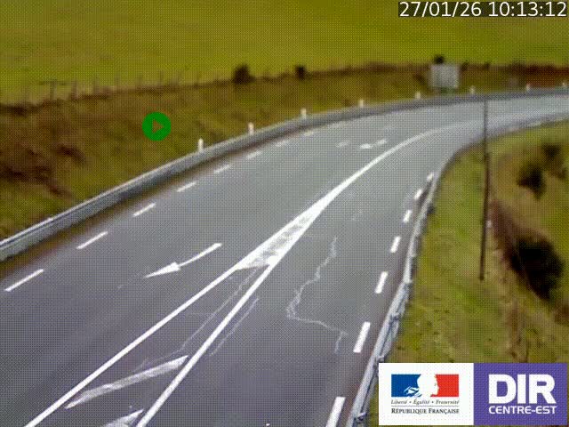 <h2>Webcam sur le col Pin Bouchain, vue orientée vers Roanne, en provenance de Lyon sur la nationale 7 (N7)</h2>