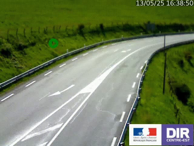 <h2>Webcam sur le col Pin Bouchain, vue orientée vers Roanne, en provenance de Lyon sur la nationale 7 (N7)</h2>