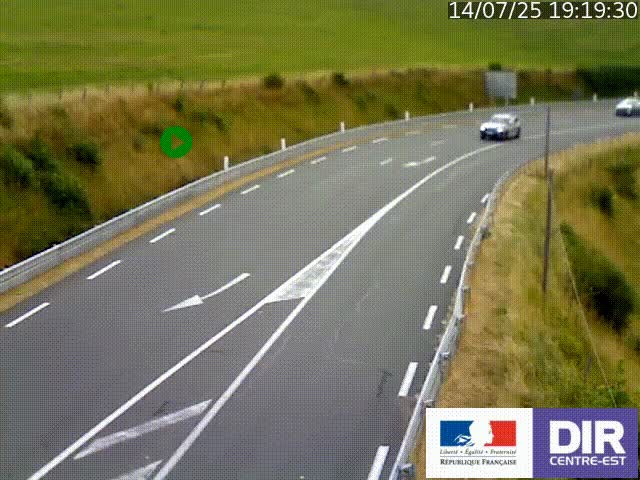 <h2>Webcam sur le col Pin Bouchain, vue orientée vers Roanne, en provenance de Lyon sur la nationale 7 (N7)</h2>