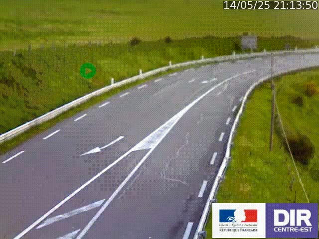 <h2>Webcam sur le col Pin Bouchain, vue orientée vers Roanne, en provenance de Lyon sur la nationale 7 (N7)</h2>