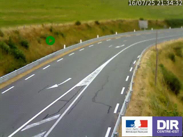 <h2>Webcam sur le col Pin Bouchain, vue orientée vers Roanne, en provenance de Lyon sur la nationale 7 (N7)</h2>