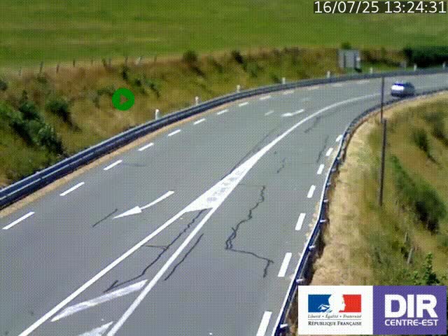 <h2>Webcam sur le col Pin Bouchain, vue orientée vers Roanne, en provenance de Lyon sur la nationale 7 (N7)</h2>