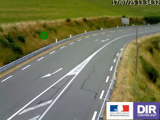 <h2>Webcam sur le col Pin Bouchain, vue orientée vers Roanne, en provenance de Lyon sur la nationale 7 (N7)</h2>