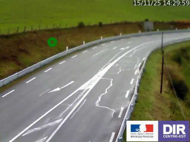 <h2>Webcam sur le col Pin Bouchain, vue orientée vers Roanne, en provenance de Lyon sur la nationale 7 (N7)</h2>