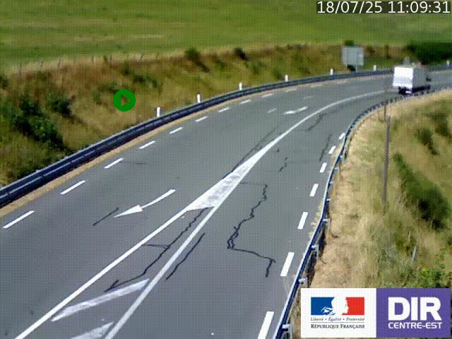 <h2>Webcam sur le col Pin Bouchain, vue orientée vers Roanne, en provenance de Lyon sur la nationale 7 (N7)</h2>