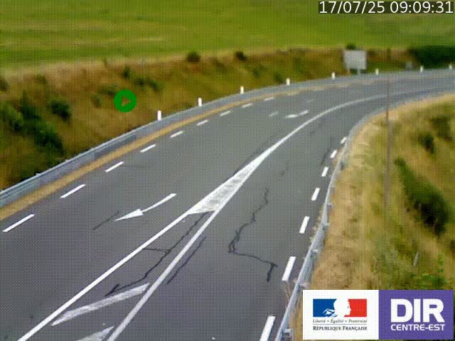 <h2>Webcam sur le col Pin Bouchain, vue orientée vers Roanne, en provenance de Lyon sur la nationale 7 (N7)</h2>