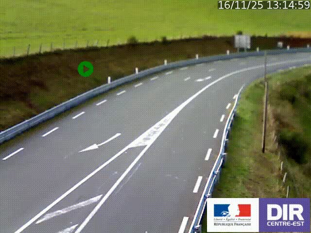 <h2>Webcam sur le col Pin Bouchain, vue orientée vers Roanne, en provenance de Lyon sur la nationale 7 (N7)</h2>