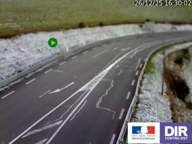 <h2>Webcam sur le col Pin Bouchain, vue orientée vers Roanne, en provenance de Lyon sur la nationale 7 (N7)</h2>