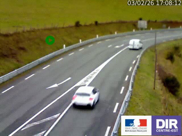 <h2>Webcam sur le col Pin Bouchain, vue orientée vers Roanne, en provenance de Lyon sur la nationale 7 (N7)</h2>