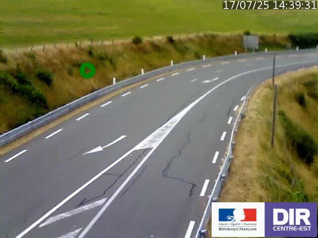 <h2>Webcam sur le col Pin Bouchain, vue orientée vers Roanne, en provenance de Lyon sur la nationale 7 (N7)</h2>