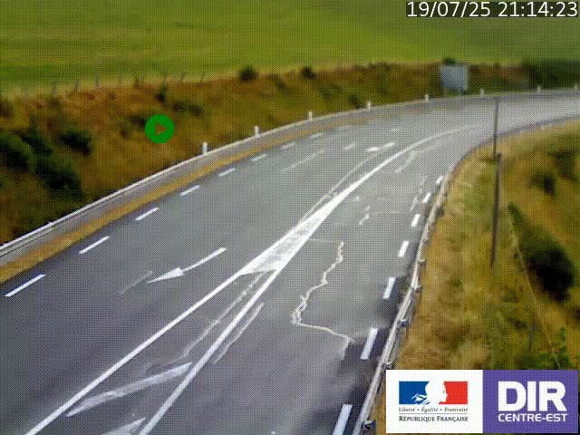<h2>Webcam sur le col Pin Bouchain, vue orientée vers Roanne, en provenance de Lyon sur la nationale 7 (N7)</h2>