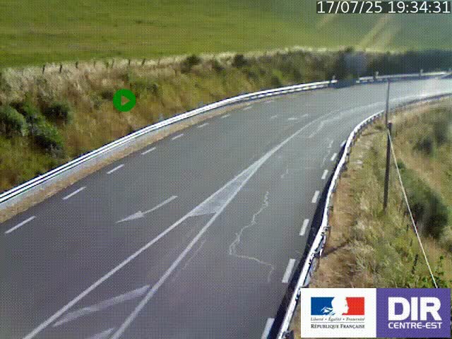 <h2>Webcam sur le col Pin Bouchain, vue orientée vers Roanne, en provenance de Lyon sur la nationale 7 (N7)</h2>