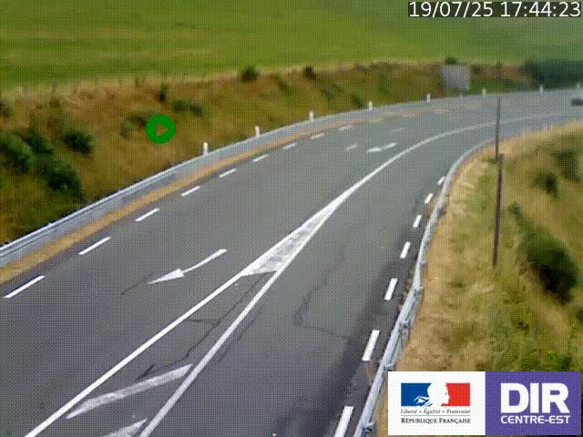 <h2>Webcam sur le col Pin Bouchain, vue orientée vers Roanne, en provenance de Lyon sur la nationale 7 (N7)</h2>