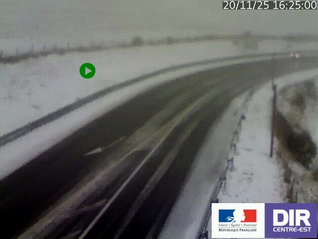 <h2>Webcam sur le col Pin Bouchain, vue orientée vers Roanne, en provenance de Lyon sur la nationale 7 (N7)</h2>