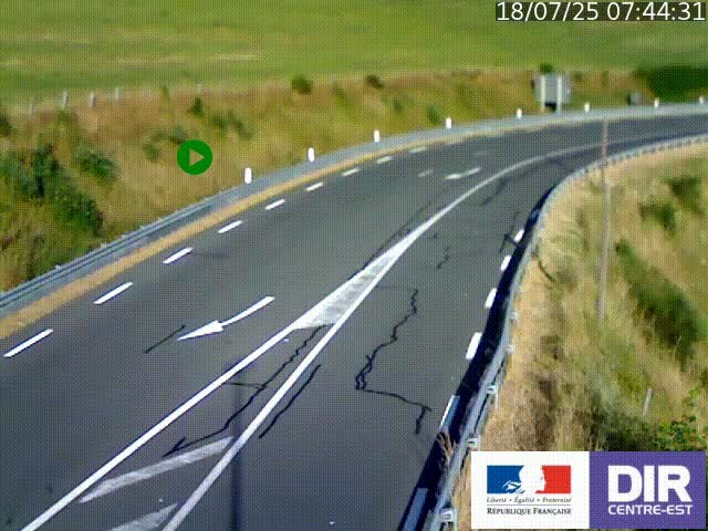 <h2>Webcam sur le col Pin Bouchain, vue orientée vers Roanne, en provenance de Lyon sur la nationale 7 (N7)</h2>