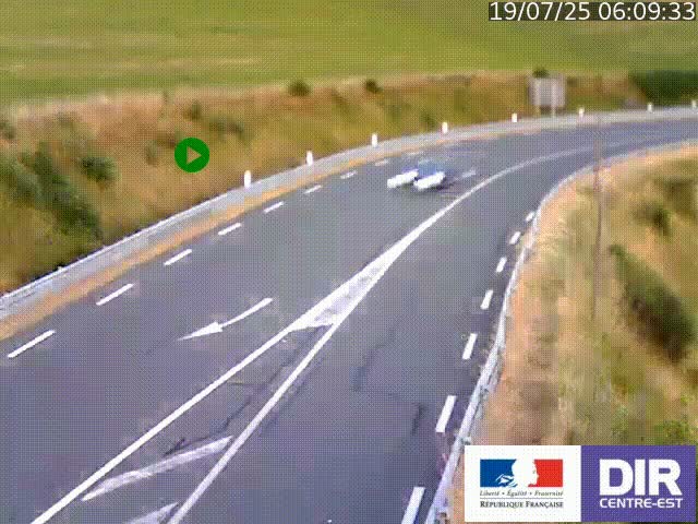 <h2>Webcam sur le col Pin Bouchain, vue orientée vers Roanne, en provenance de Lyon sur la nationale 7 (N7)</h2>