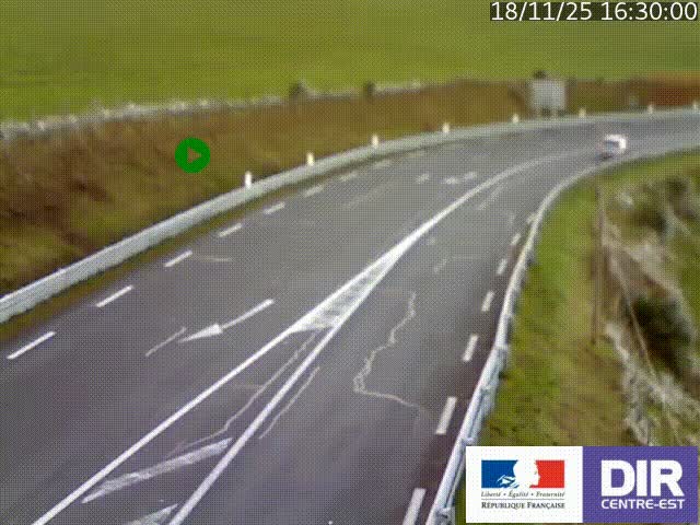 <h2>Webcam sur le col Pin Bouchain, vue orientée vers Roanne, en provenance de Lyon sur la nationale 7 (N7)</h2>