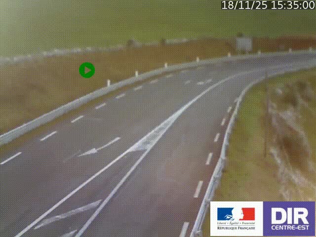 <h2>Webcam sur le col Pin Bouchain, vue orientée vers Roanne, en provenance de Lyon sur la nationale 7 (N7)</h2>