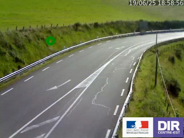 <h2>Webcam sur le col Pin Bouchain, vue orientée vers Roanne, en provenance de Lyon sur la nationale 7 (N7)</h2>