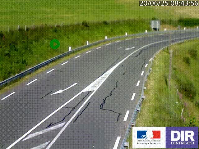 <h2>Webcam sur le col Pin Bouchain, vue orientée vers Roanne, en provenance de Lyon sur la nationale 7 (N7)</h2>