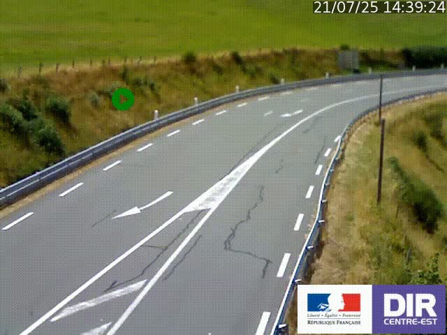 <h2>Webcam sur le col Pin Bouchain, vue orientée vers Roanne, en provenance de Lyon sur la nationale 7 (N7)</h2>