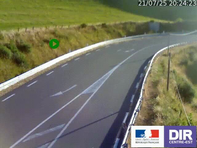 <h2>Webcam sur le col Pin Bouchain, vue orientée vers Roanne, en provenance de Lyon sur la nationale 7 (N7)</h2>