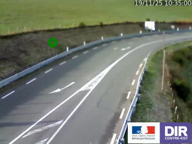 <h2>Webcam sur le col Pin Bouchain, vue orientée vers Roanne, en provenance de Lyon sur la nationale 7 (N7)</h2>